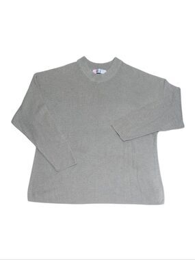 Free People Beach Oversized Boxy Cotton/Acrylic Blend Crew Neck Sweater Medium
